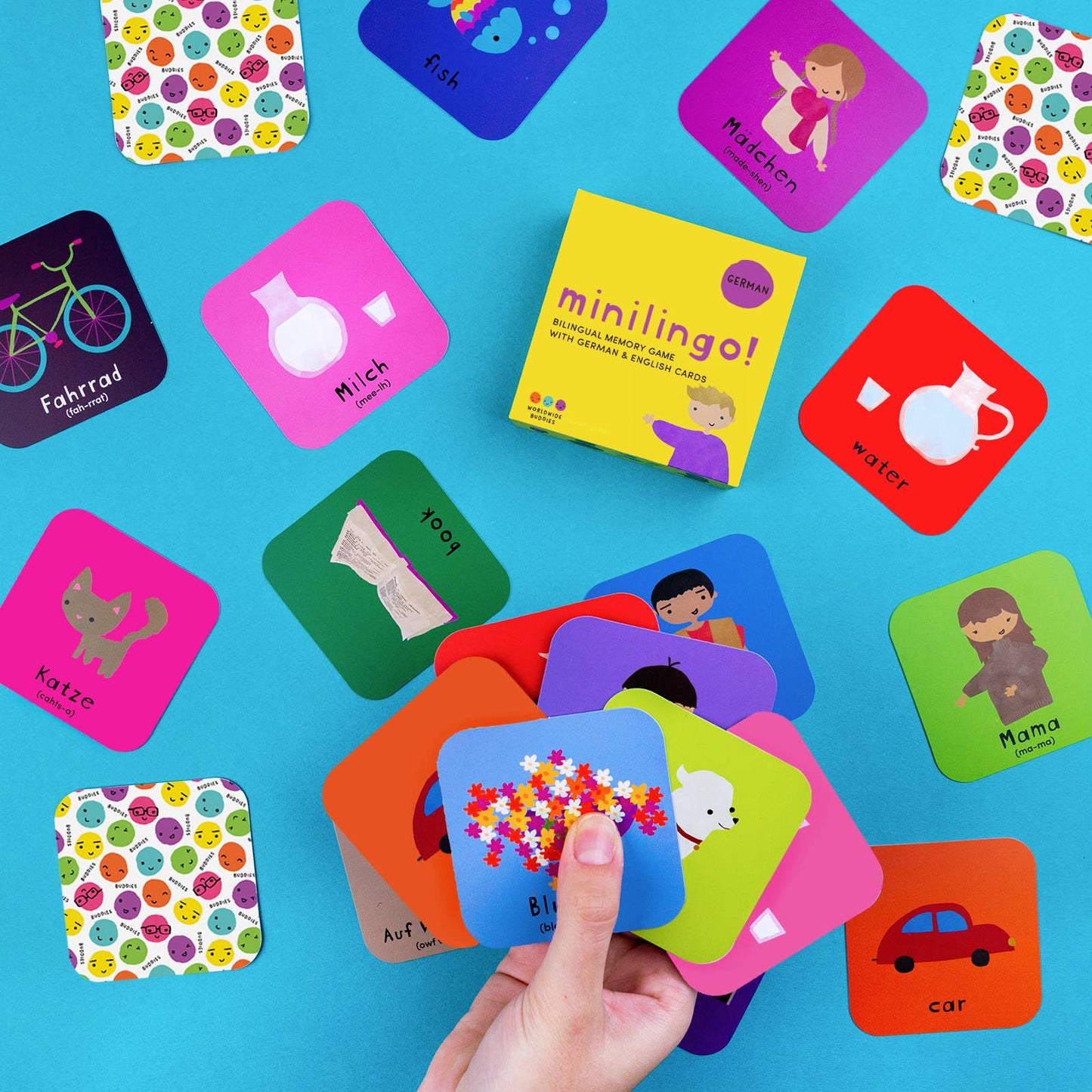 Minilingo German/English Bilingual Cards | Stocking Stuffers