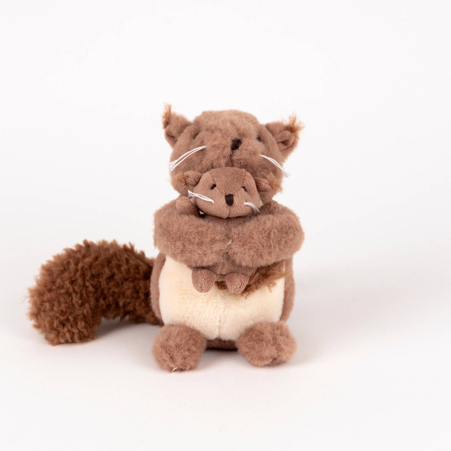 Plush Squirrel with Baby