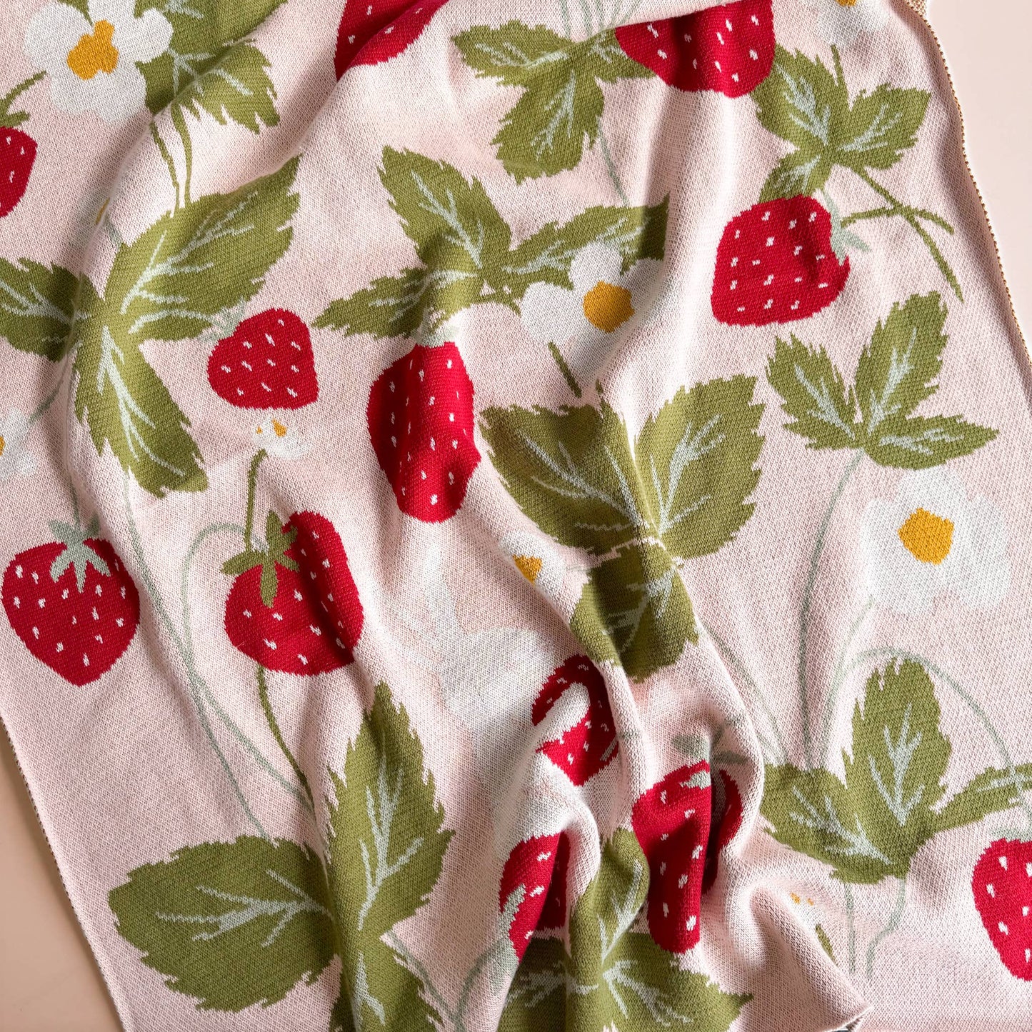 Strawberry Bunny Organic Blanket