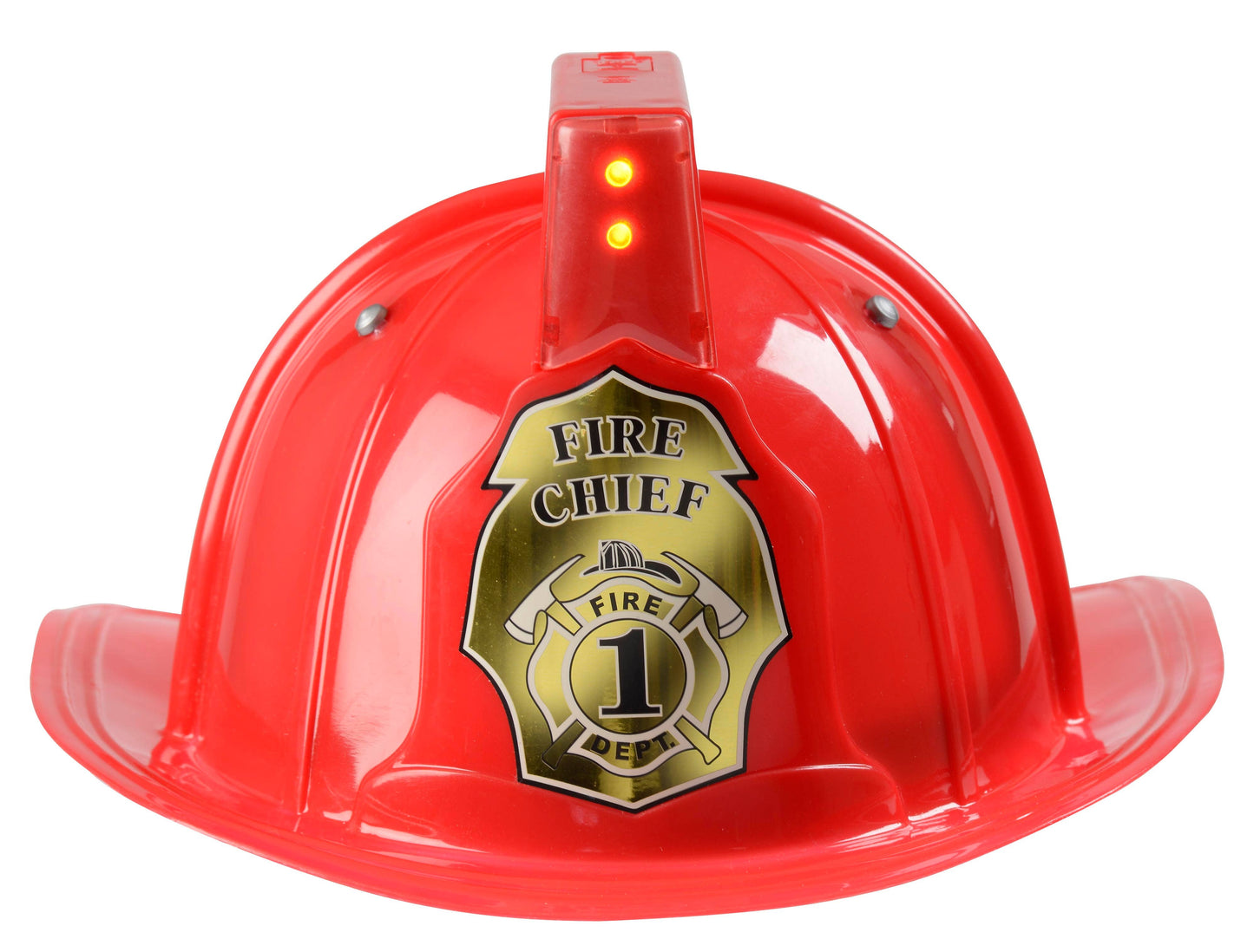 Fire Chief Helmet w/ Siren & Lights: Red