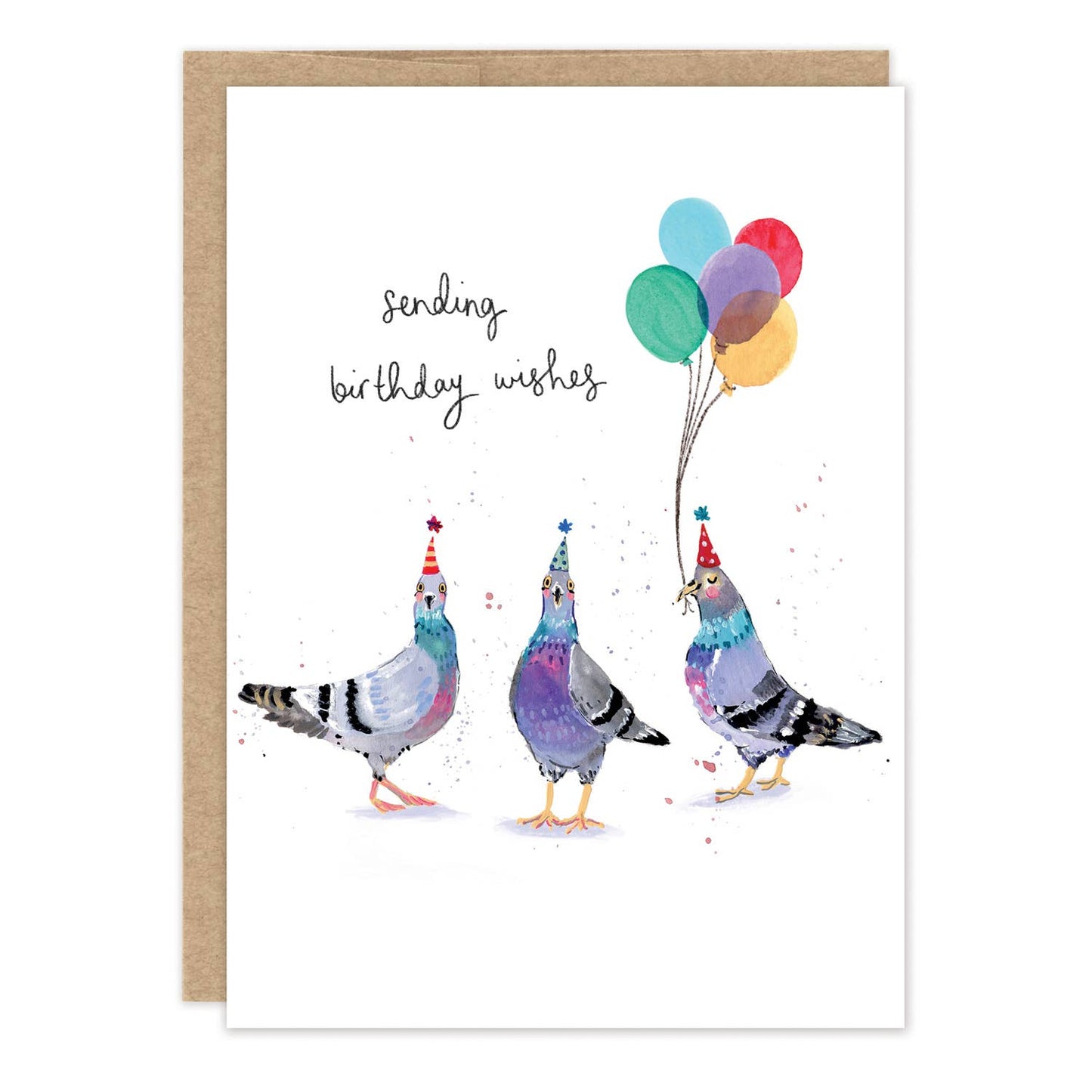 Pigeon Party Birthday Card