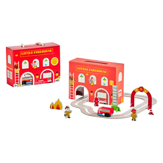 Fire House Wind up and Go Playset