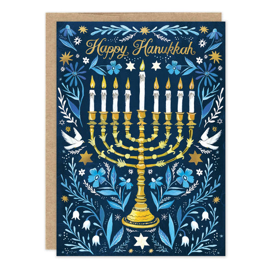 Menorah Happy Hanukkah Card