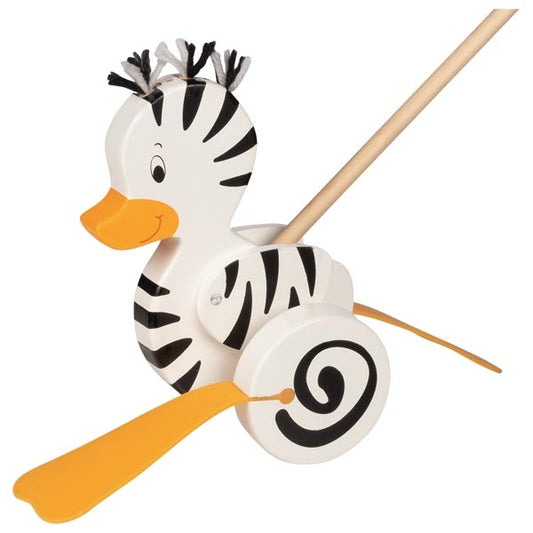 Push-along Zebra Duck