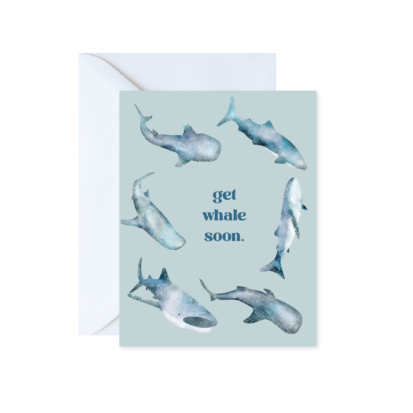 Get Whale Soon Greeting Card