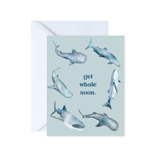 Get Whale Soon Greeting Card