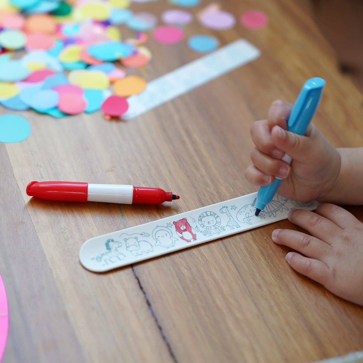 DinoRoar Sketchband - Reusable Coloring & Doodle Slap Bracelet