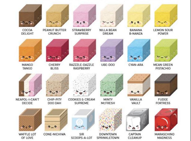 Kinetic Ice Cream Fidget Blocks,  Blind Bag