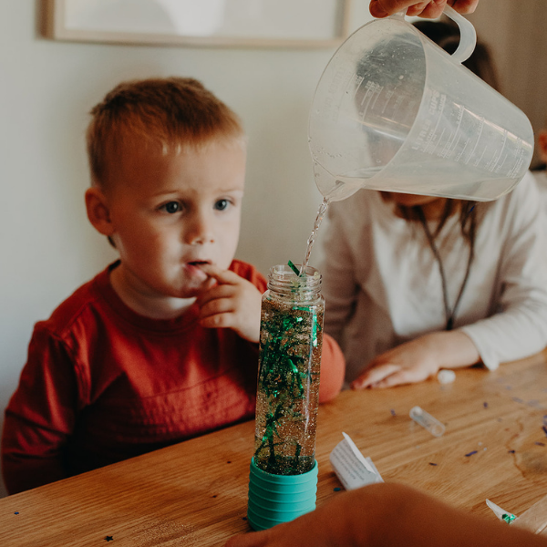 DIY Calm Down Bottle: Dino