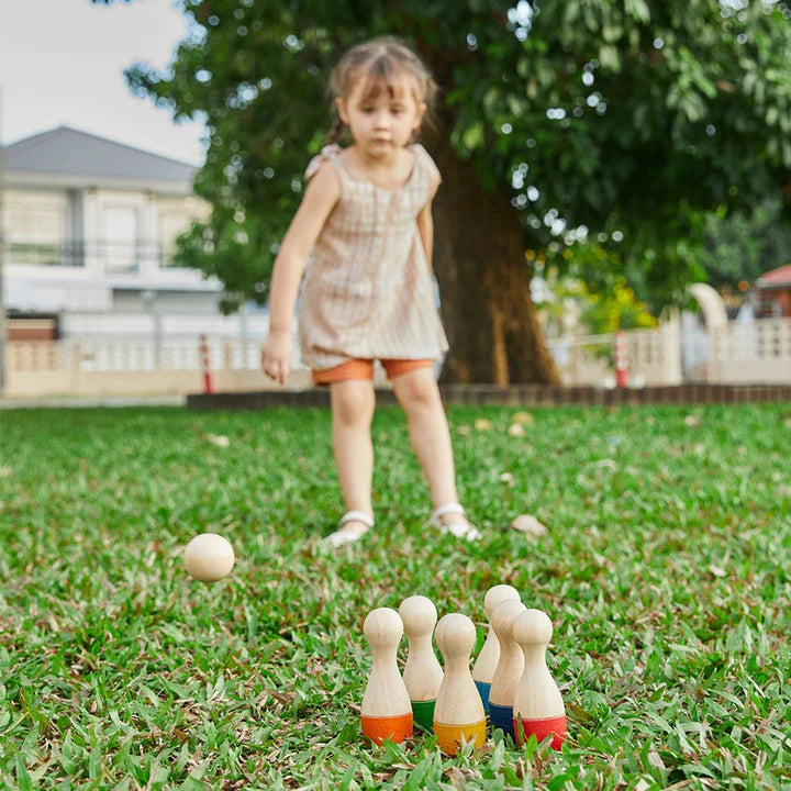 Wooden Bowling Set