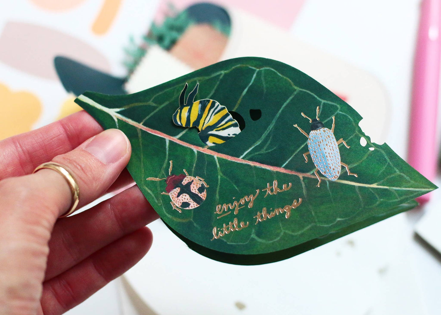 Caterpillar Pop-Up Card