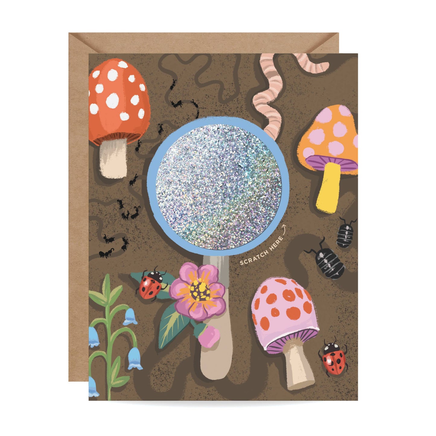 Scratch-off Card - Worm Wishes - Birthday