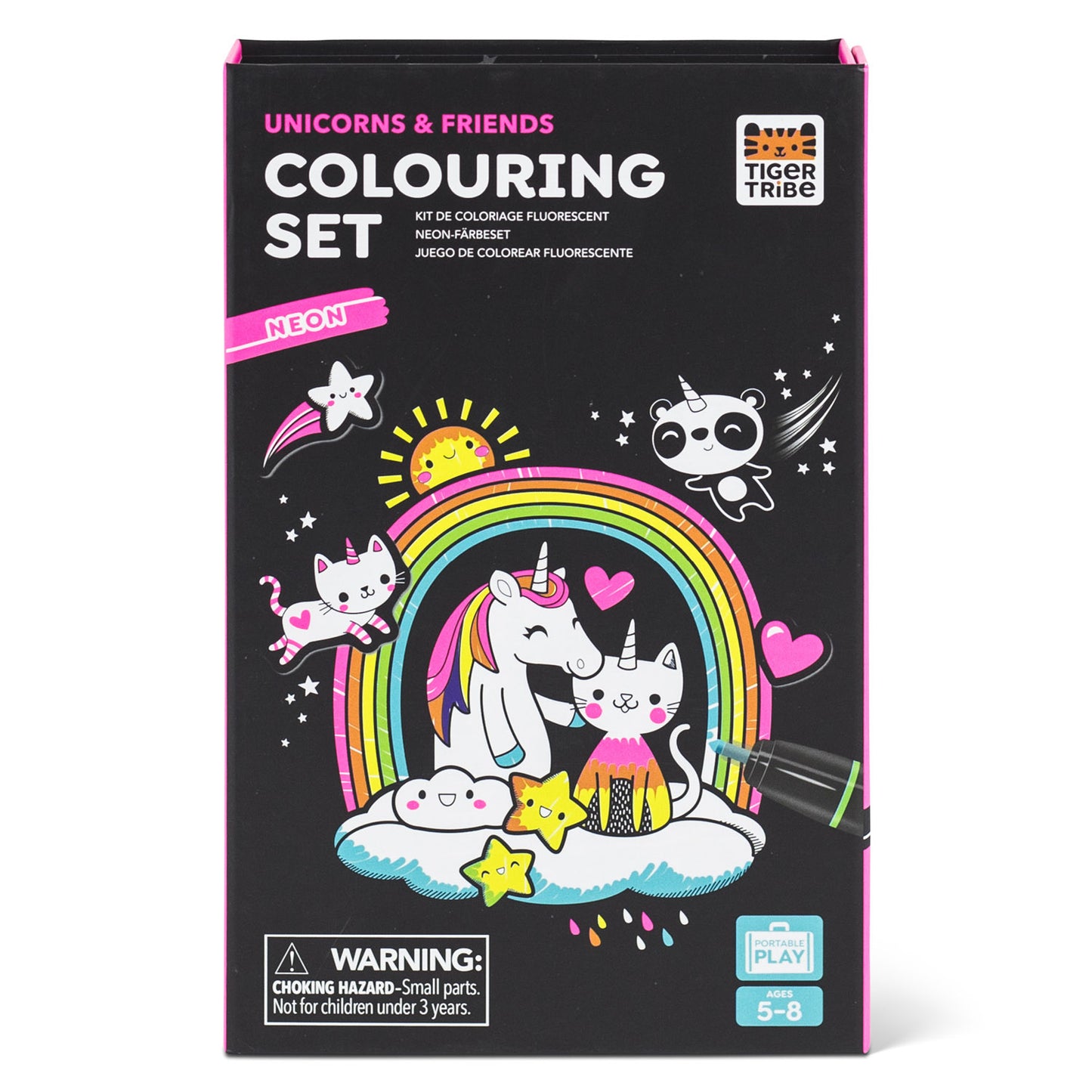 Unicorn & Friends Neon Coloring Set