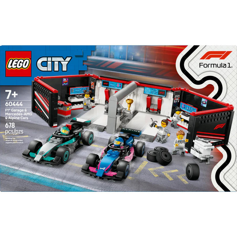 LEGO 60444 F1 Garage & Mercedes-AMG & Alpine Cars