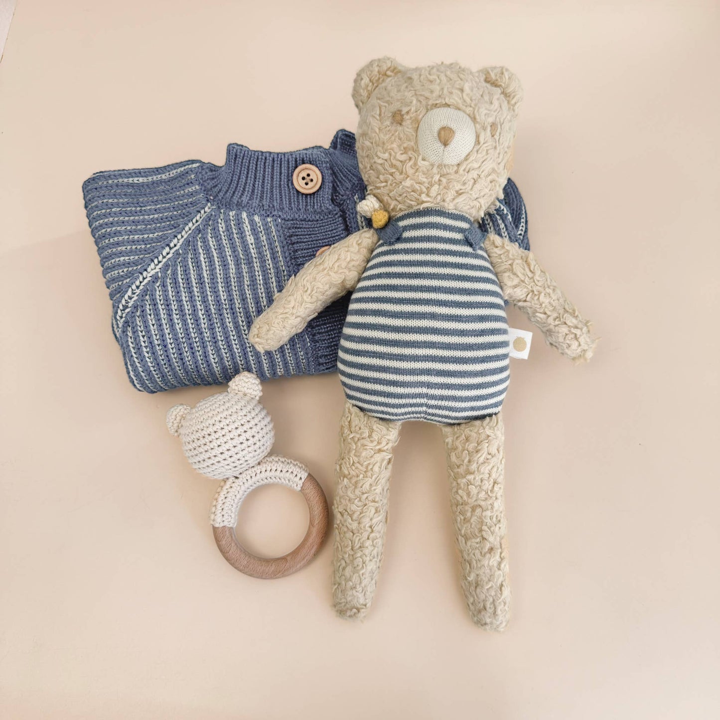 Bear Cotton Crochet Rattle