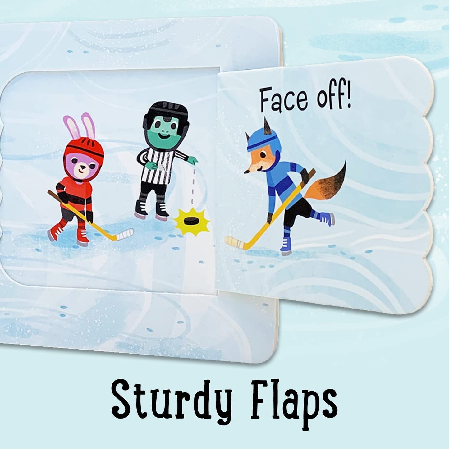 Let's Play Hockey! A Lift-a-Flap Board Book for Babies and Toddlers