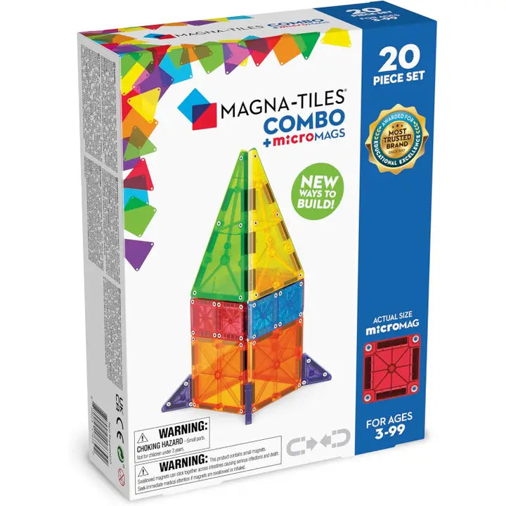 Magna-Tiles 20 Piece Combo Micromags Set
