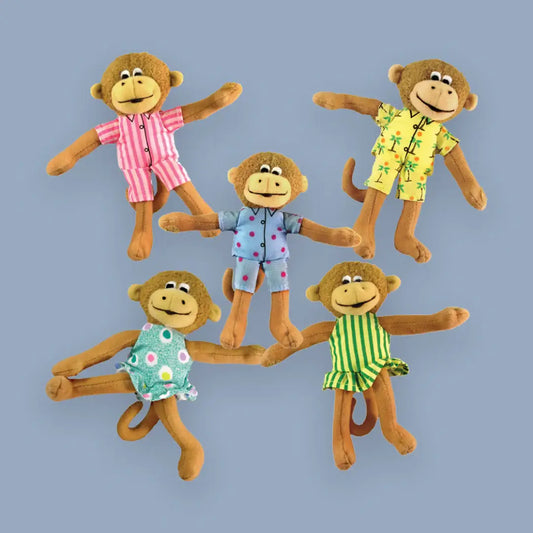 Five Little Monkeys Finger Puppet Playset