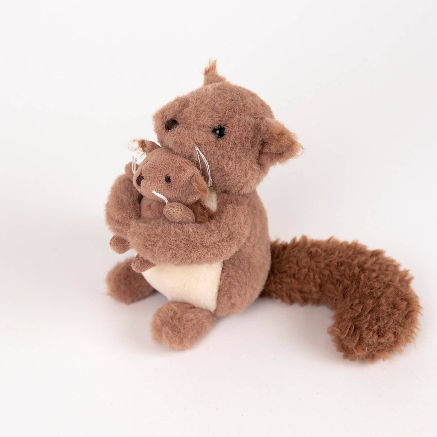 Plush Squirrel with Baby