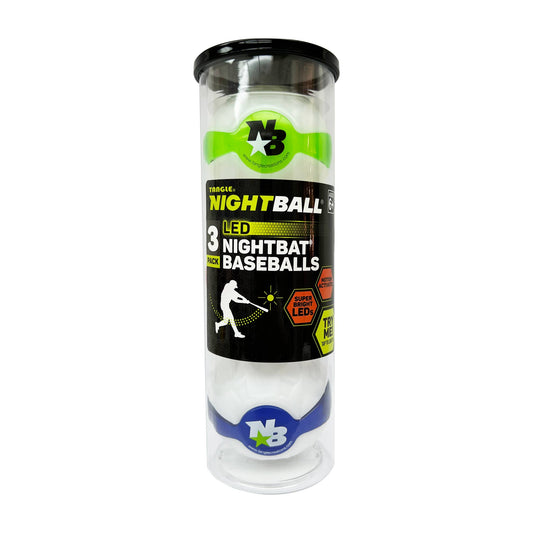 NightBall® Light-Up LED Baseballs 3-pack