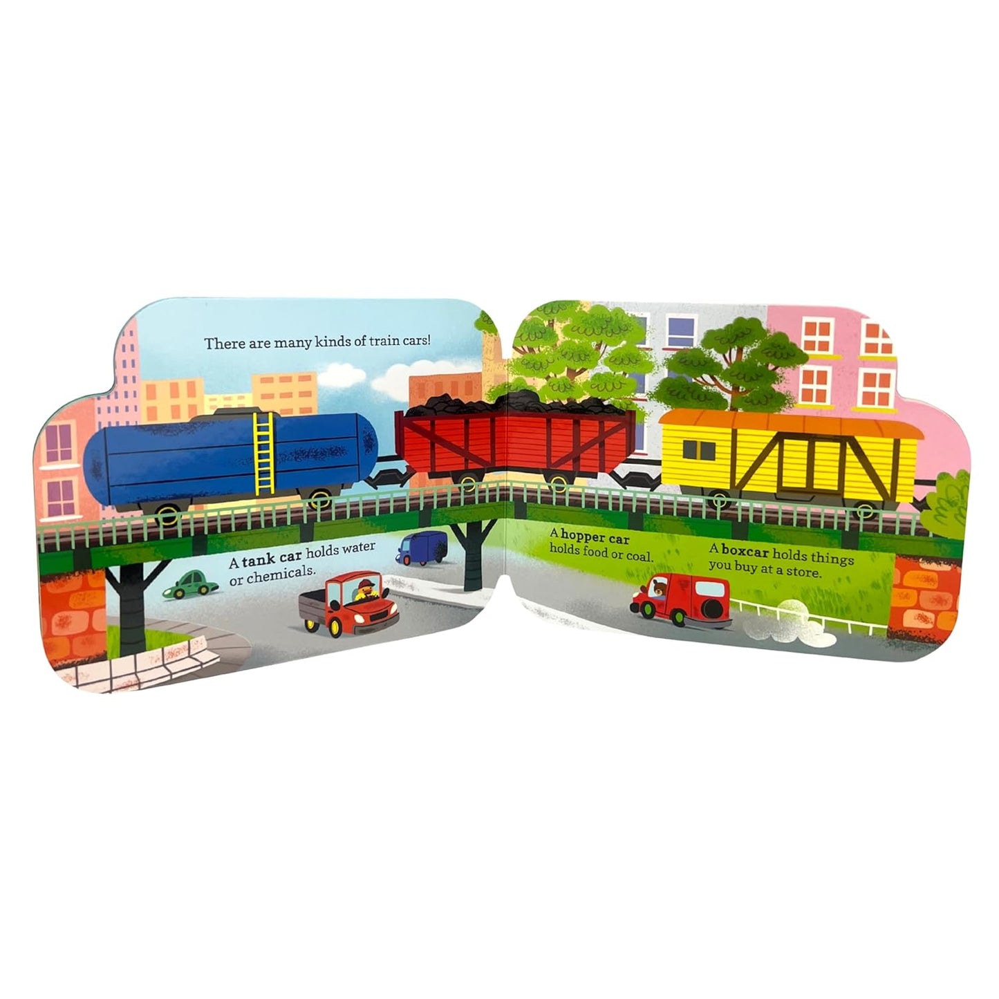 How Freight Trains Work - Children's Shaped Board Book