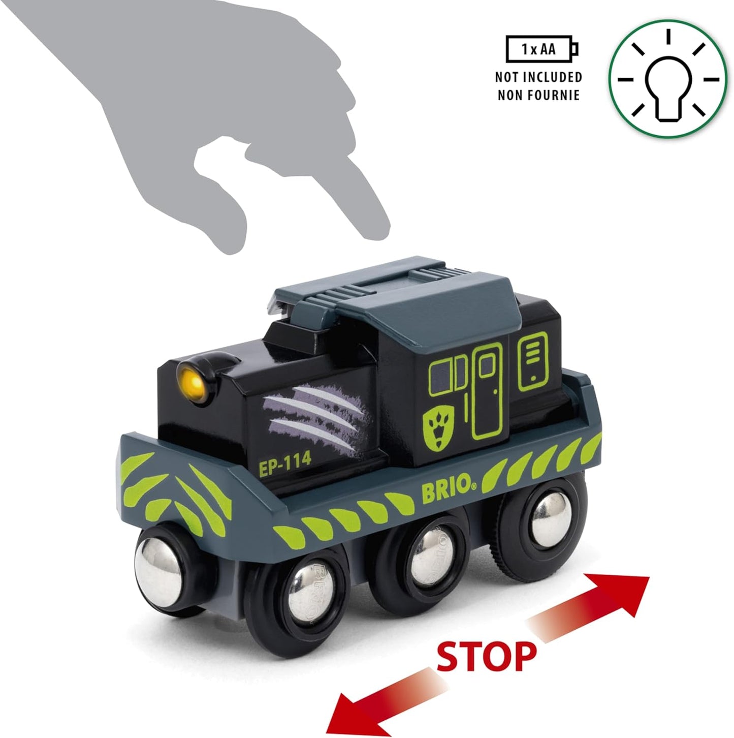 BRIO World 36096 Dinosaur Battery Train