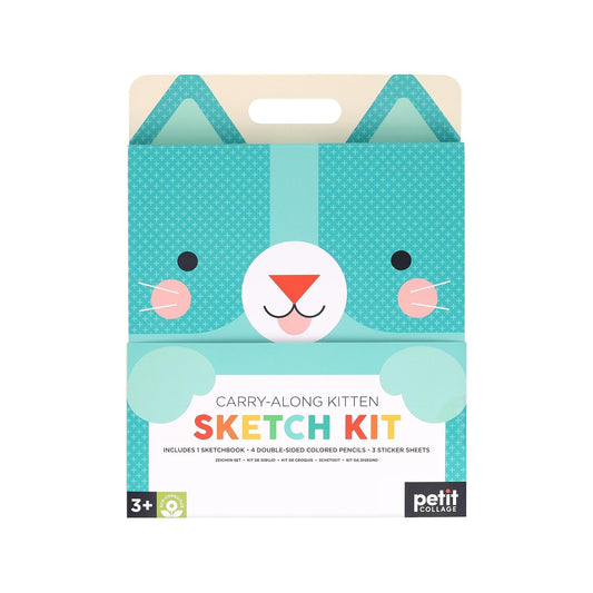 Carry-Along Kitten Sketch Kit - Petit Collage