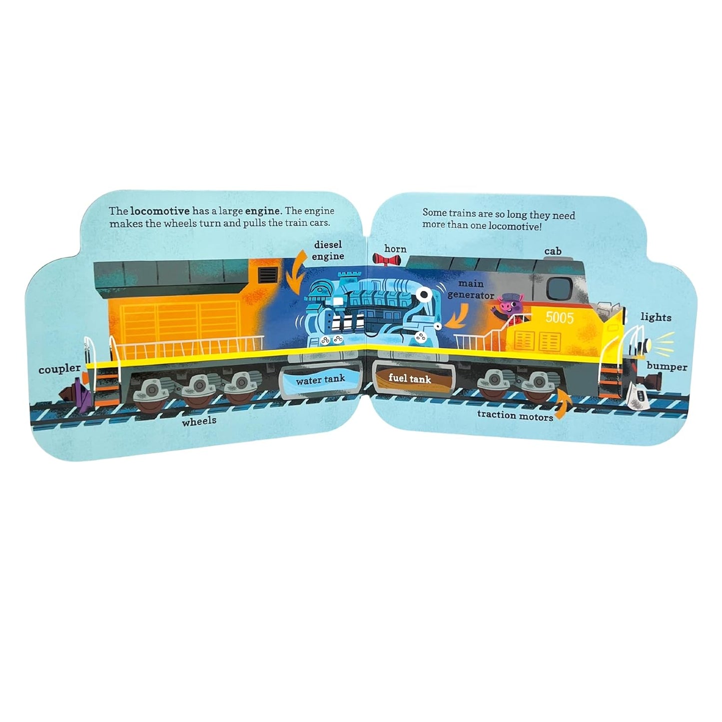 How Freight Trains Work - Children's Shaped Board Book