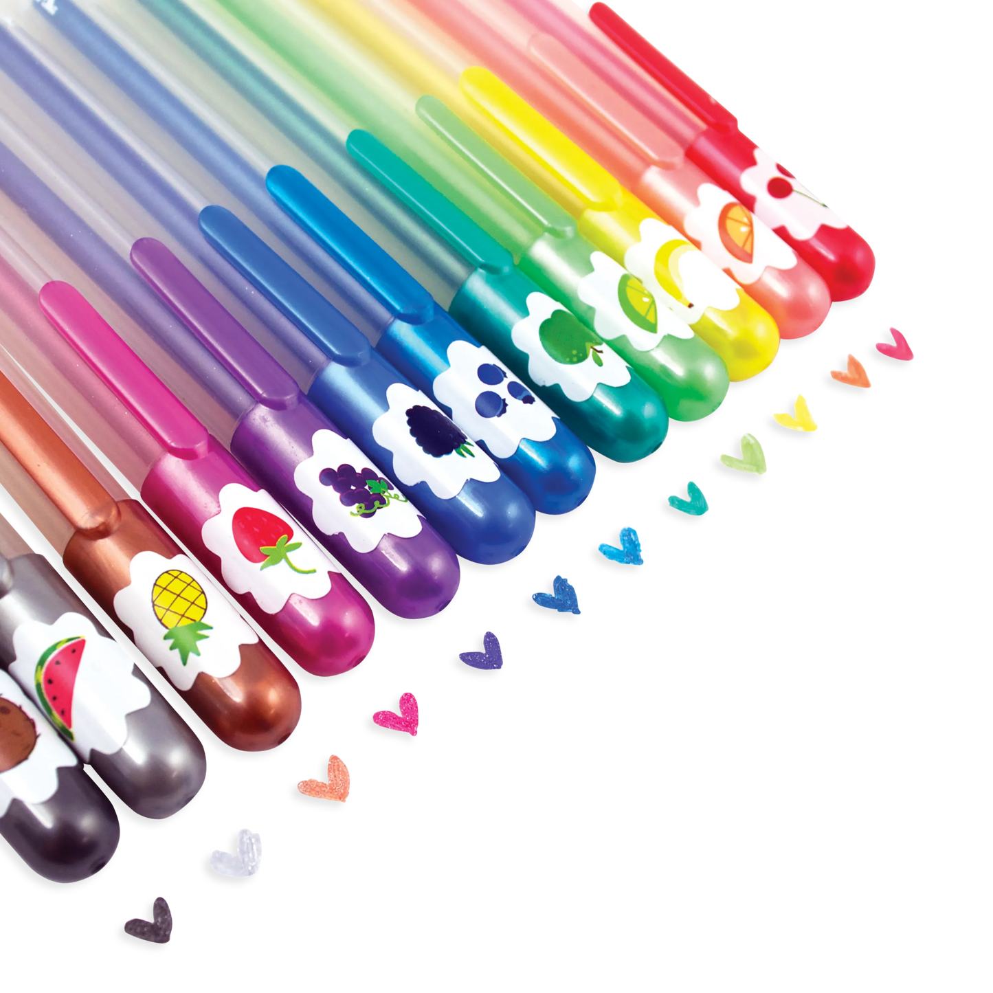 Yummy Yummy: Scented Glitter Gel Pens (Set of 12)