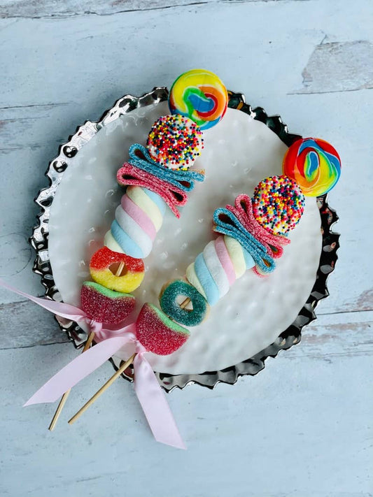 Candy Gummy kabobs w/Wood Stick