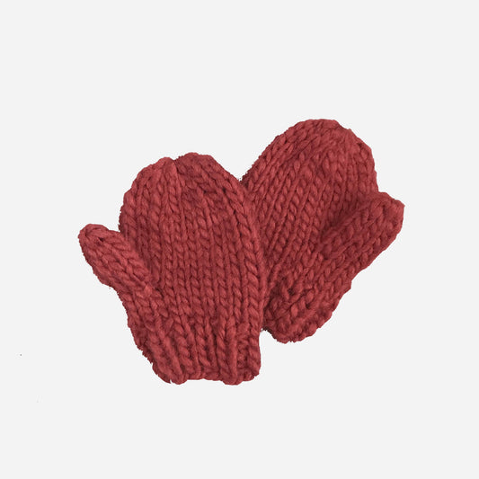 Classic Red Mittens Kids Gloves S; 6-24M