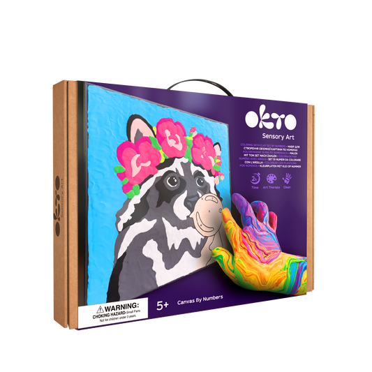 OKTO Clay-by-Numbers Kit – “Raccoon”