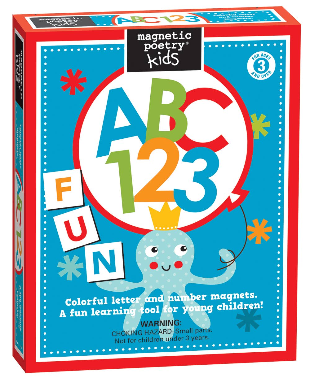 "ABC123" - Alphabet and Number Magnets Kit for Kids