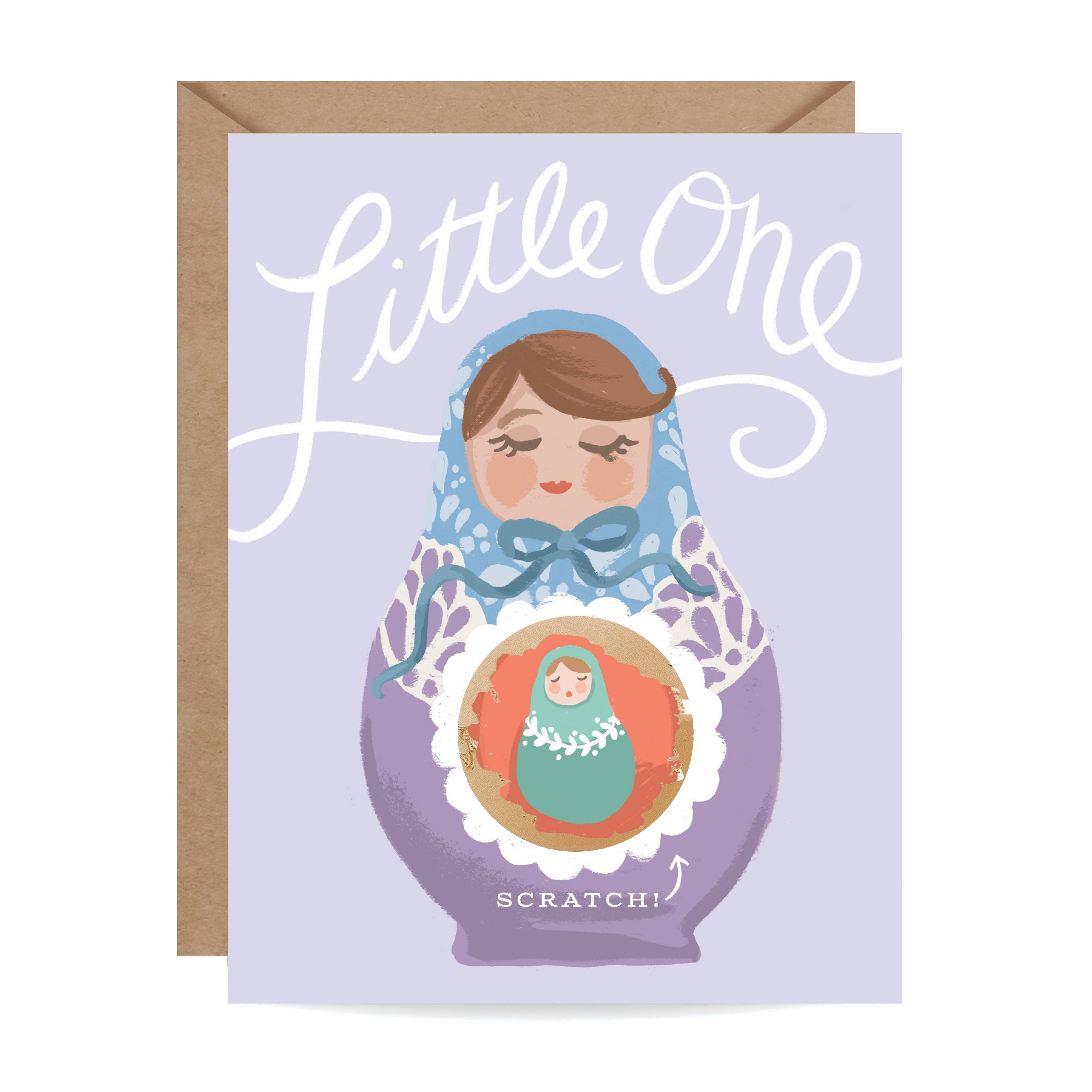 Scratch-off Card - Nesting Doll - New Baby/Pregnancy – Pebbles Toys & Gifts