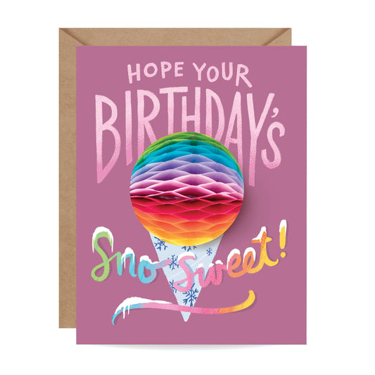 Pop-up Card - Sno Cone - Birthday