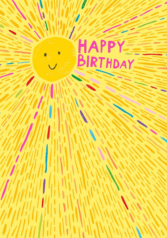BIRTHDAY SUNSHINE GREETING CARD PAPER SALAD