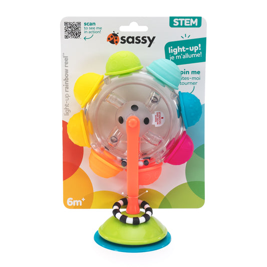 Light Up Rainbow Reel Tray Toy