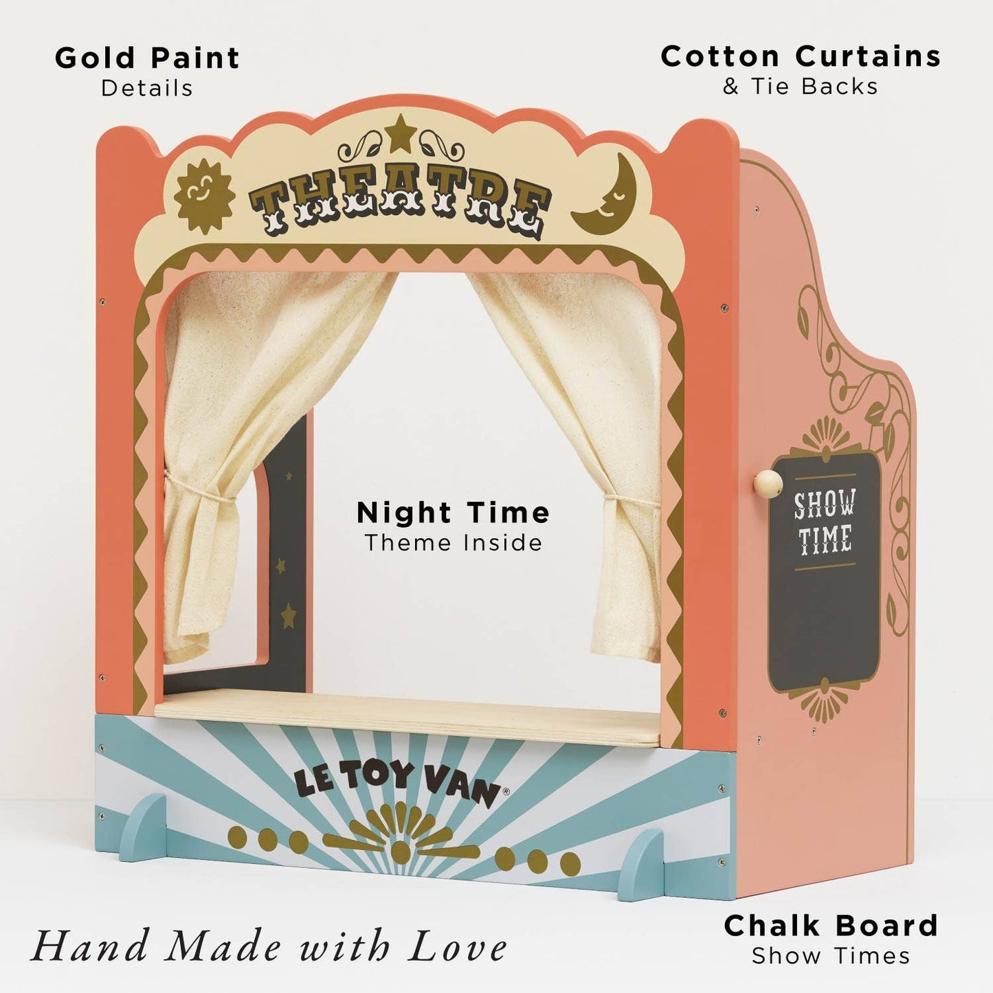 Tabletop Puppet Wooden Theater