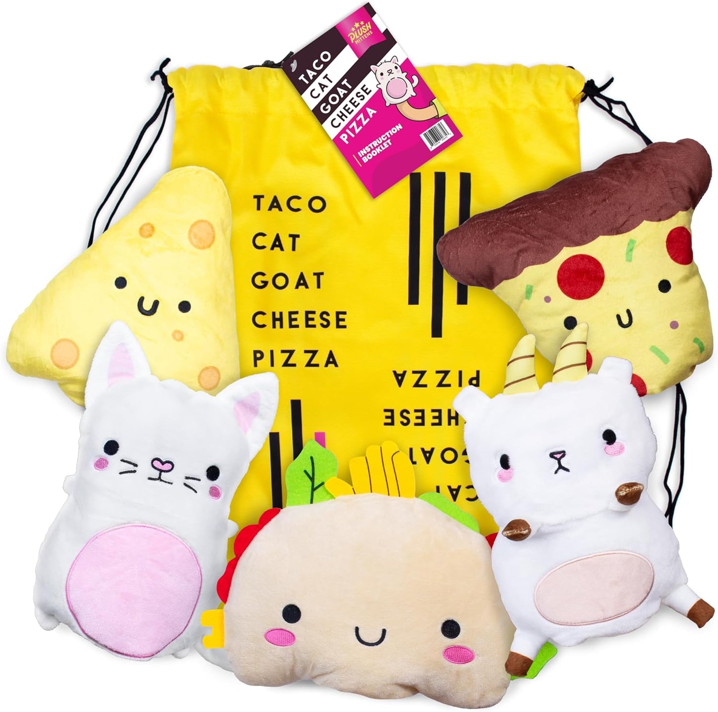 Taco Cat Goat Cheese Pizza Plush Game Set