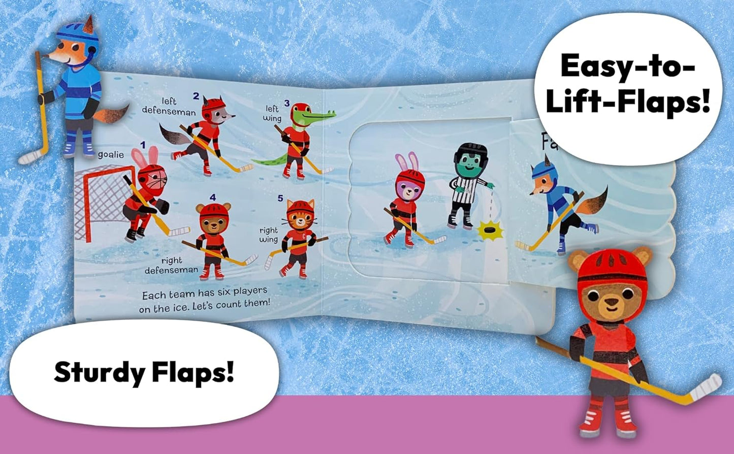 Let's Play Hockey! A Lift-a-Flap Board Book for Babies and Toddlers