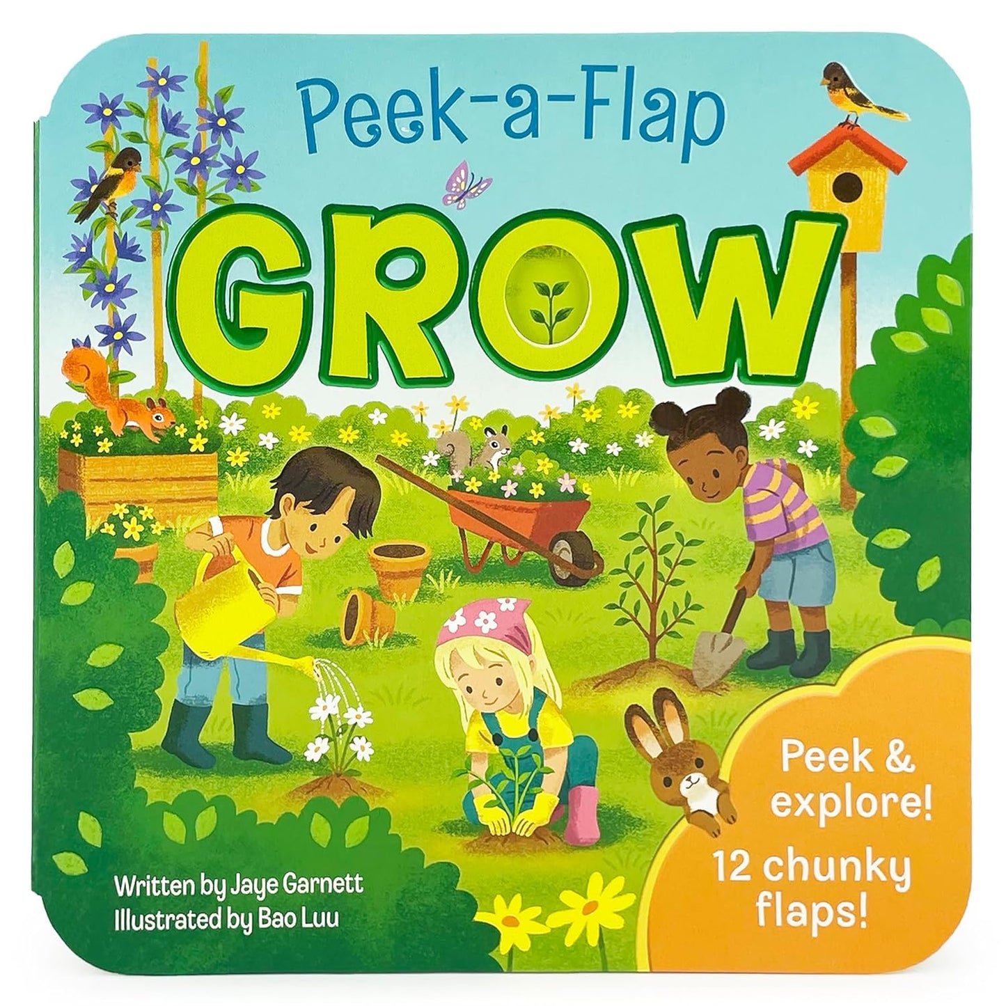 Peek-a-Flap Grow Children's Lift-a-Flap Board Book