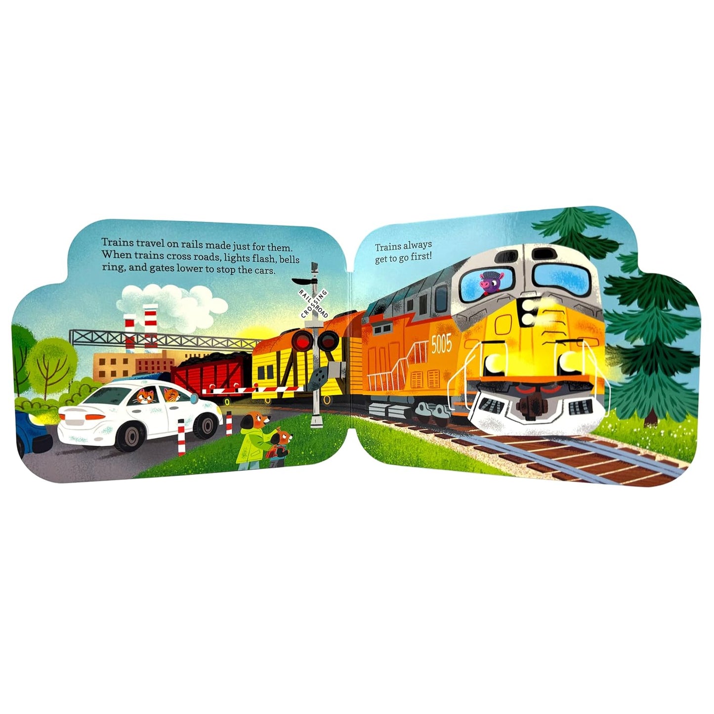 How Freight Trains Work - Children's Shaped Board Book