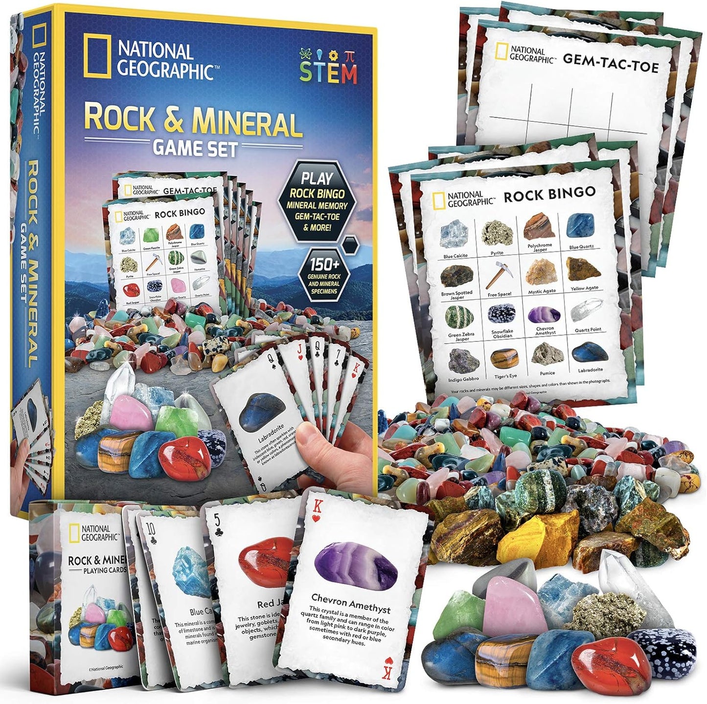 National Geographic Rock + Mineral Card Games