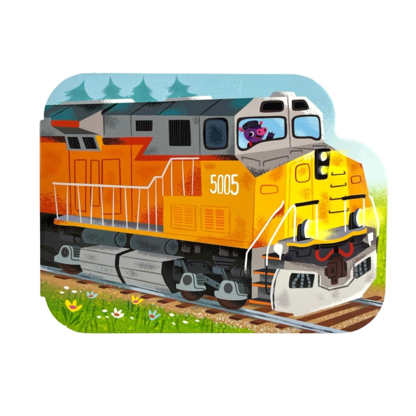 How Freight Trains Work - Children's Shaped Board Book