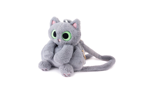 Cutie Kitty Backpack- Grey Cat