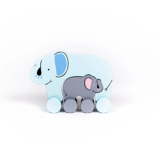 Big and Little Elephant Push Toys