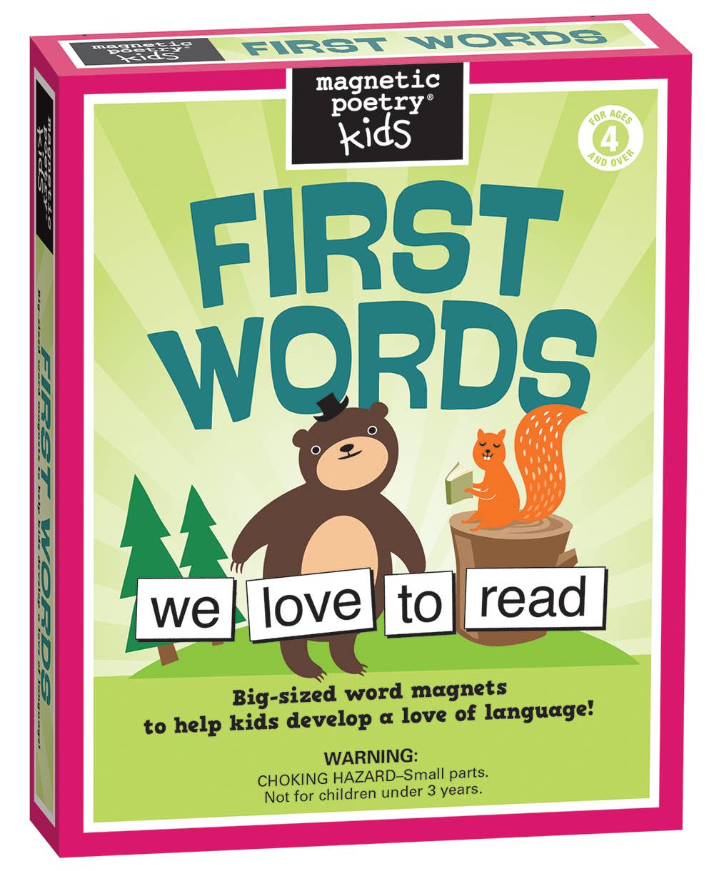 First Words Magnetic Poetry Kit for Kids – Pebbles Toys & Gifts