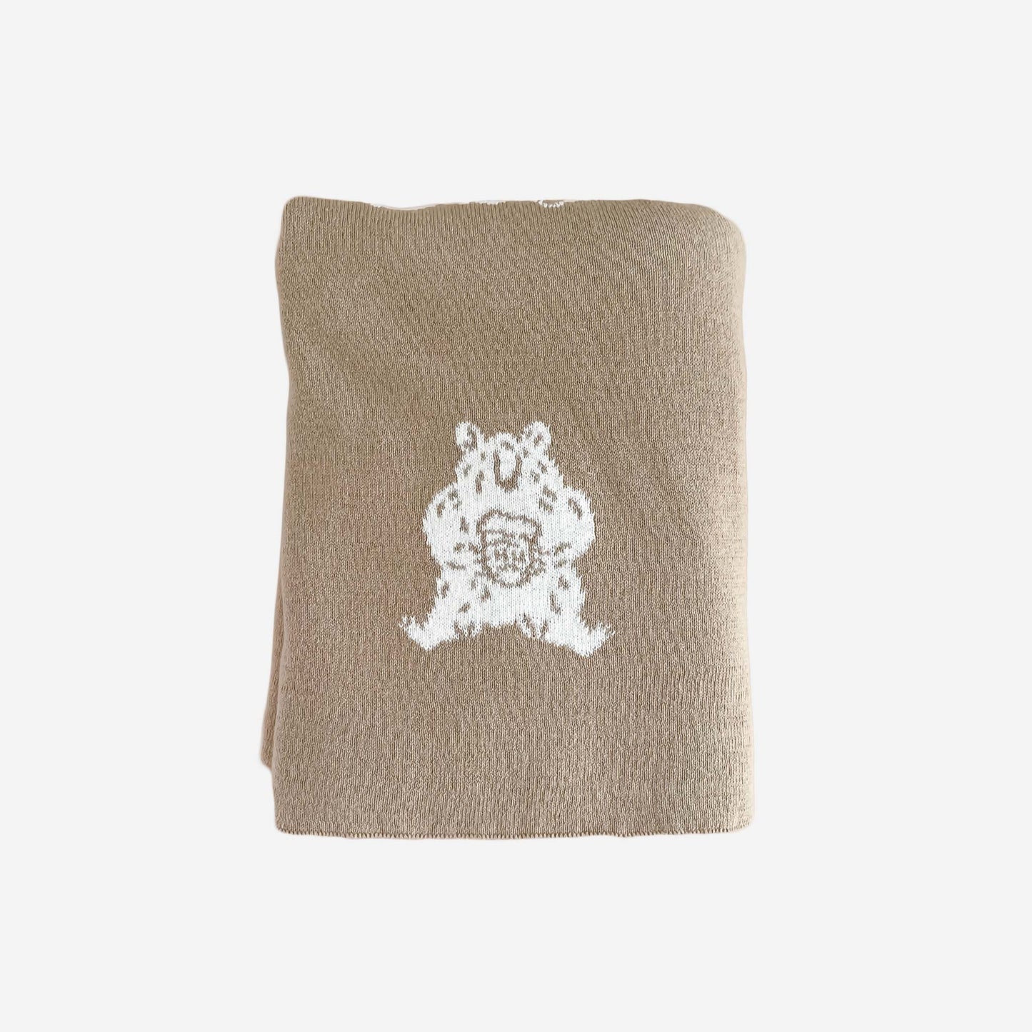 Blanket Honey Bear Organic Cotton Baby Decor Gift Spring: Brown