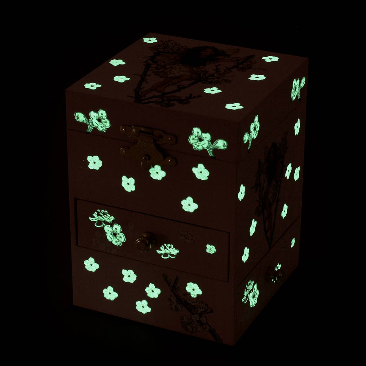 Glow-in-the-Dark Music Box Cherry Blossom Fairy