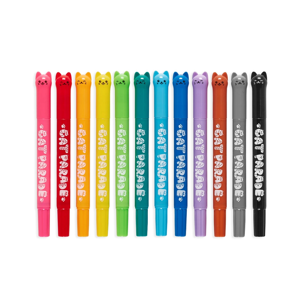 Cat Parade: Twist Up Watercolor Gel Crayons (12 ct)